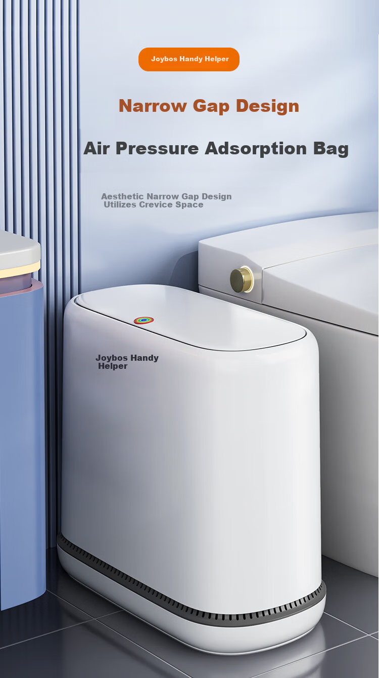 Jiabangshou Pressure-Resistant Garbage Bin, 8.6L Capacity, New Model 2026, with Lid for Bathroom, Living Room, Kitchen, Bedroom, Narrow Spaces 3