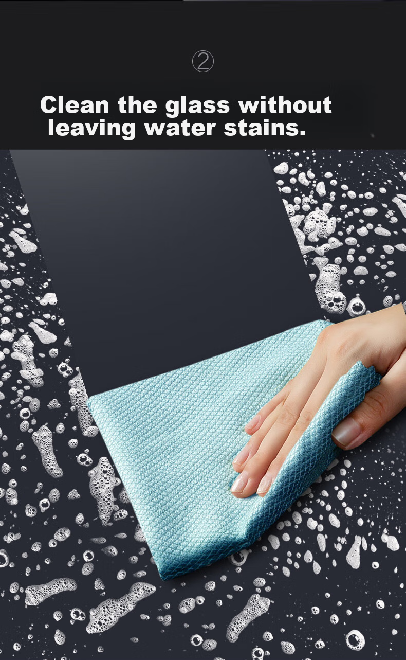 Dawei Fish Scale Cleaning Cloth, 30*40cm*5 Pieces, Kitchen Dishwashing Cloth, Oil-Removing And Water-Absorbing, K2 3
