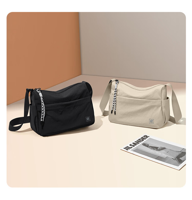 POLO Women's Casual Single Shoulder Crossbody Bag Large Capacity Sports Messenger Bag 12.9-inch iPad Outdoor Phone Bag 2