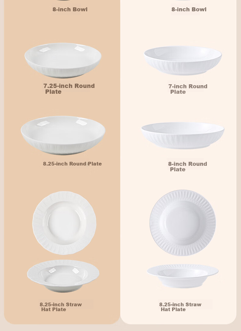 Huaqingge Ceramic Noodle Bowls, High Aesthetic Value, Pure White Embossed Simple Elegant Petal Pattern, 6 Inches, Set of 2, Suitable for Microwave And Dishwasher 1