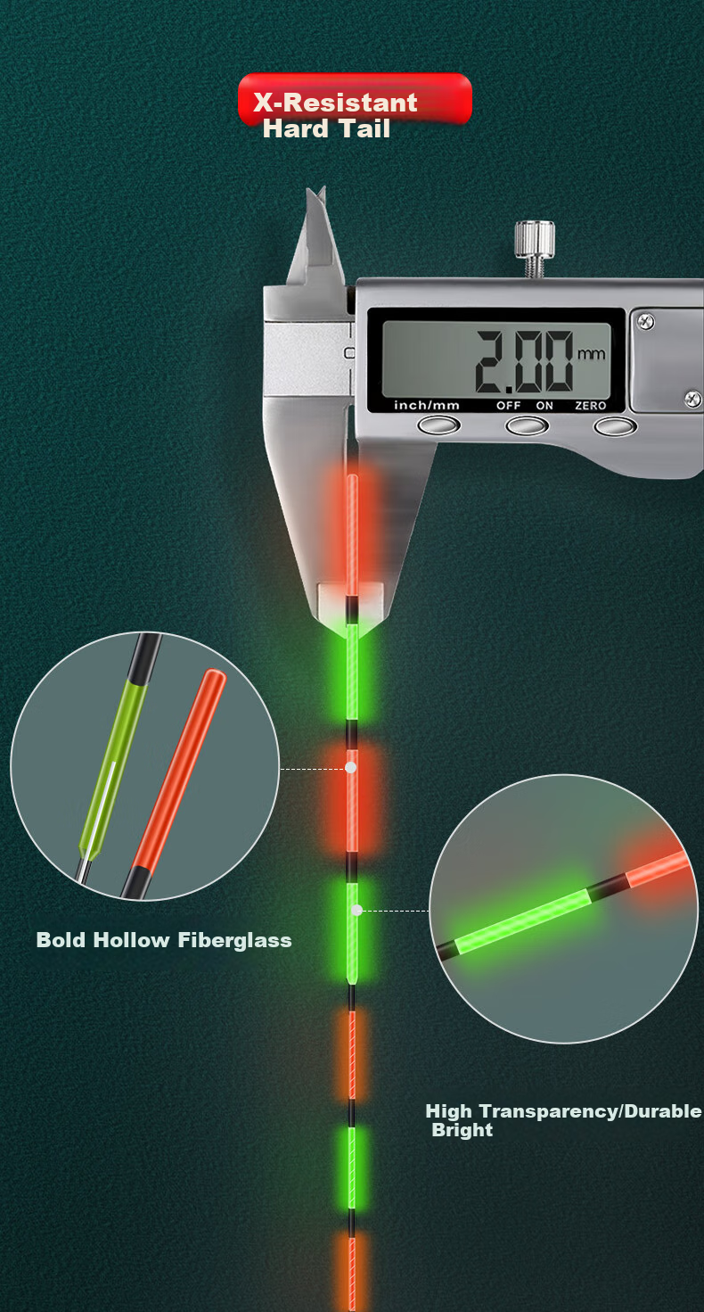 Minjianyiren Large Fish Float, Luminous Day And Night Use, Thickened Eye-Catching Hard Tail Electronic Float for Hand Rod Long-Distance Casting 3