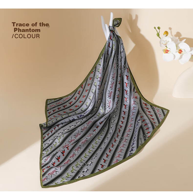 Hangsilu Silk Scarf for Women, Mulberry Silk Square Scarf, Birthday And Holiday Gift for Ladies, Mothers, And Teachers 19