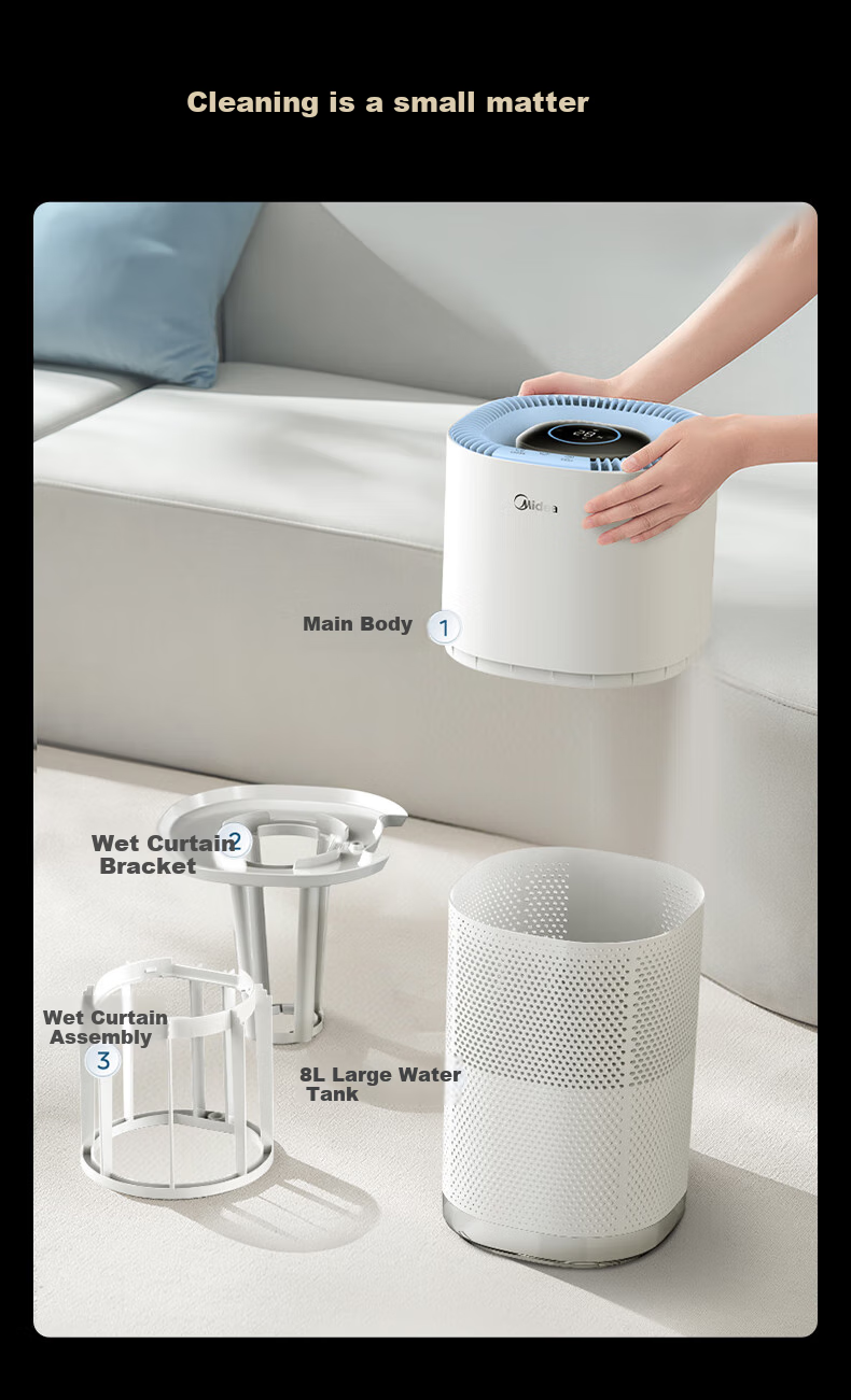 Midea [Xiaolanjing 700] Price Protection, 618 Non-Misting Air Humidifier, Purifies Home Bedroom, Large Capacity, Suitable for Pregnant Women And Infants, Nasal Allergy Relief, Quiet Operation, Sterilization, Birthday Gift, SZ-W50 19