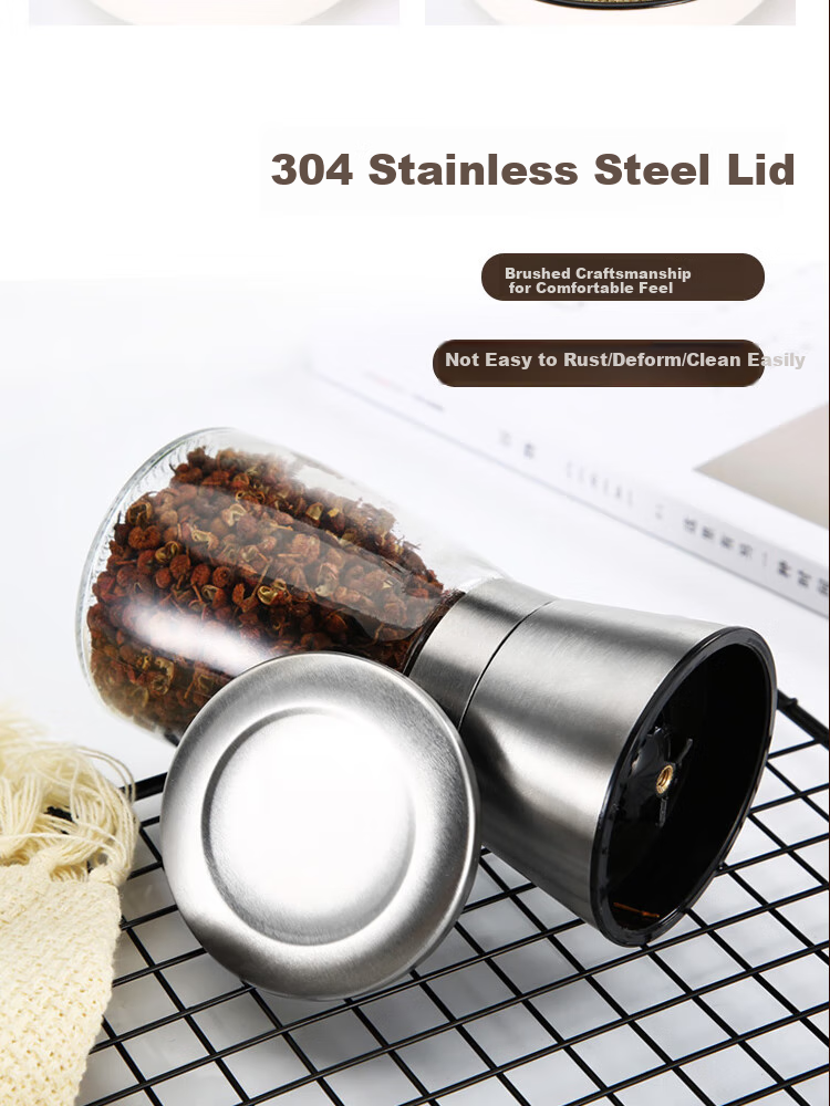 Jingmao Electric Pepper Grinder Black Peppercorn Sea Salt High-End Automatic Pepper Mill for Home Use 4