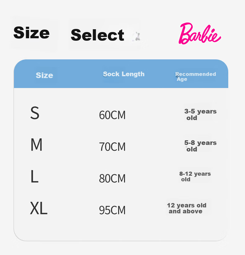 Barbie Children's Tights, Spring And Autumn Bare Leg Effect, Girls' Dance Socks, Skin Color Leggings, Flesh-Colored Thigh-High Socks 2