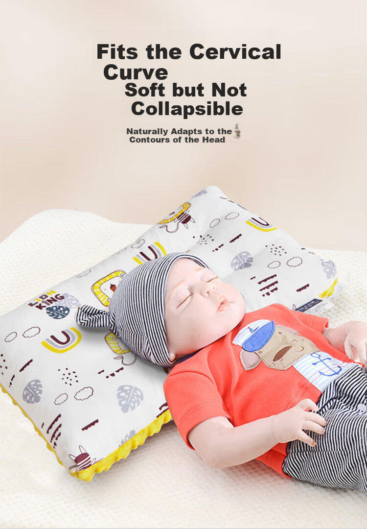 Aibaoshi Children's Pillow, Baby Kindergarten Nap Pillow, Infant Pillow for Ages 1-10, Primary School Student Rest Pillow, Xiaopangshi S416 5