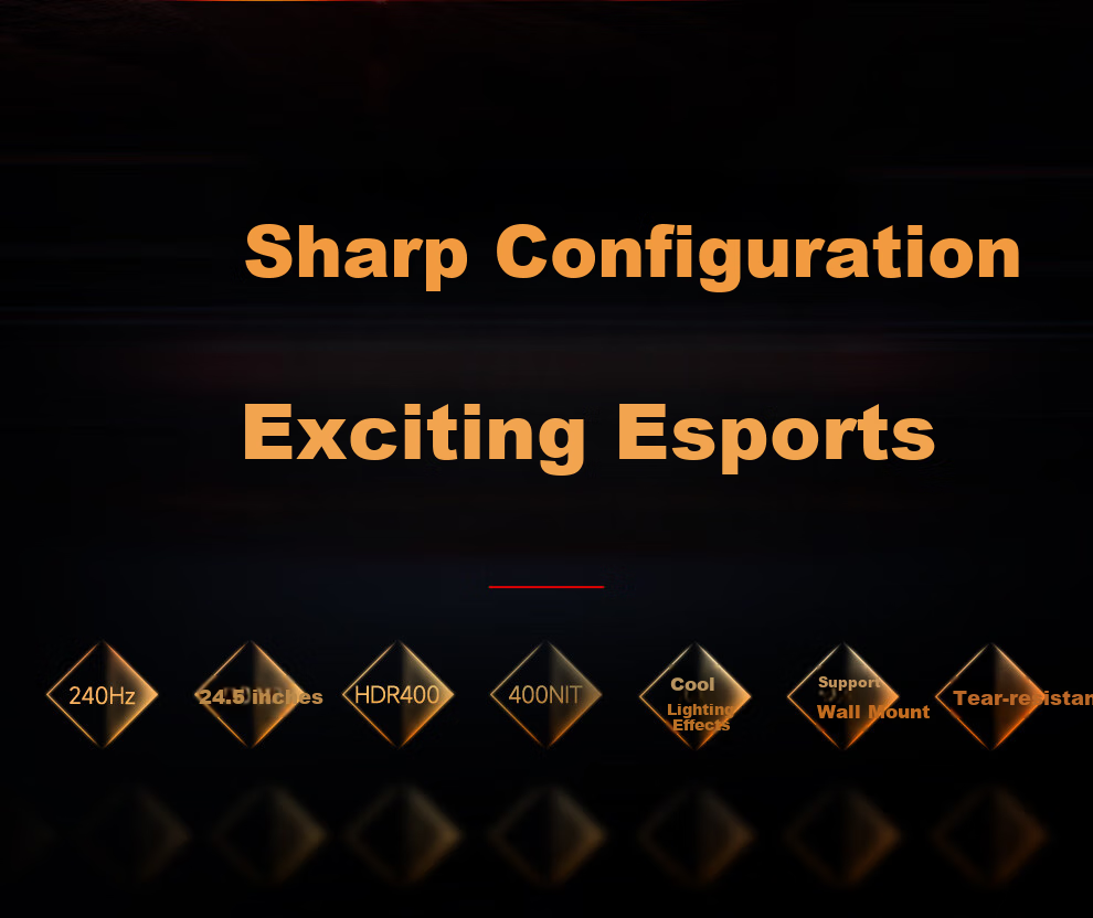 BeeKing Gaming 27-inch 100Hz Monitor 1K HD Large Screen Office Computer Display HDMI Home Entertainment Gaming Screen Design Secondary Screen VGA Extended Screen 75Hz 3