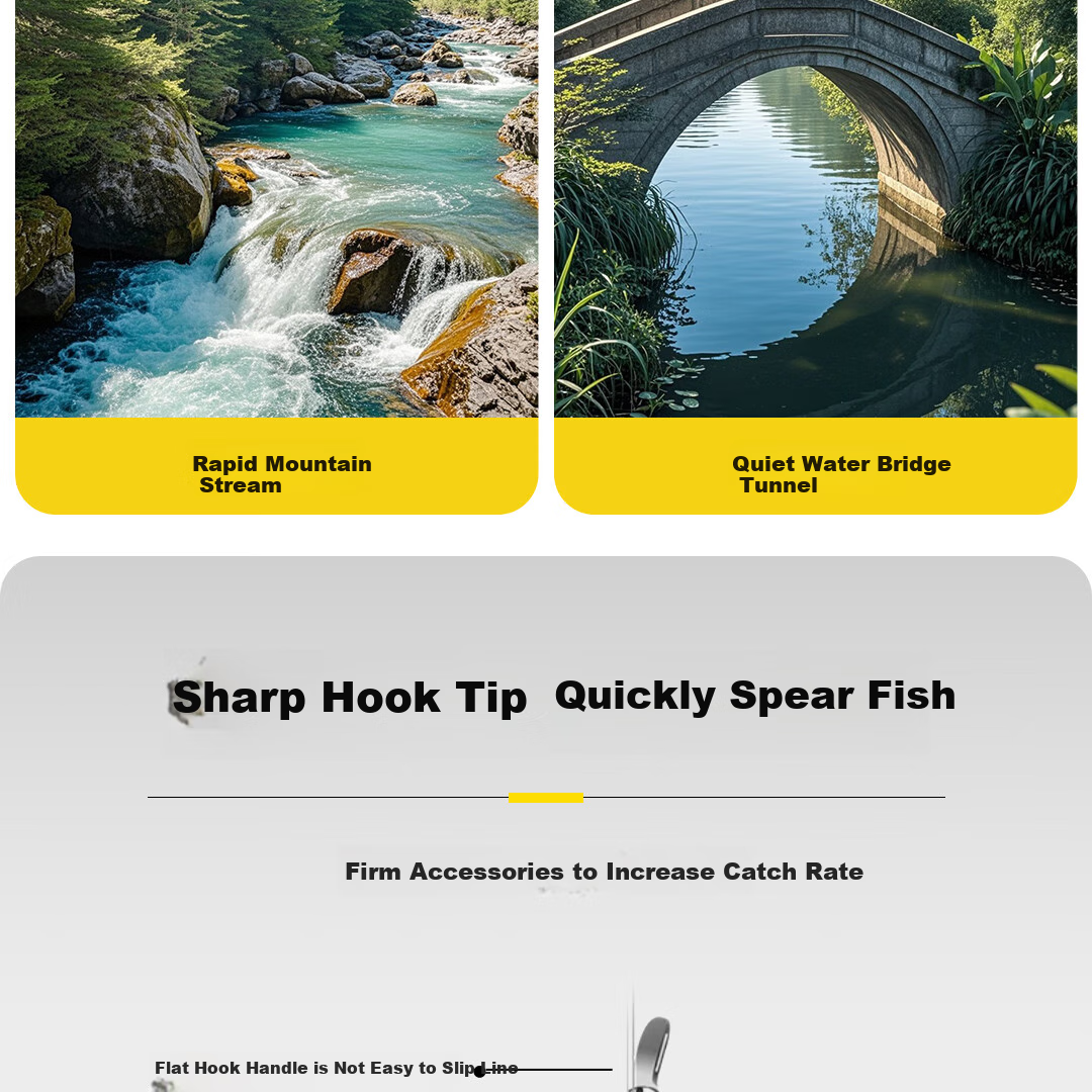 Xiangmao Fishing Line Set for Small Bait, Baition Carp Fishing Hook Line, Small Bait Float Set, Finished Product Stream Fishing Line Set 6