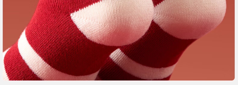 Mianqixiong Baby Socks Autumn Winter Thickened New Year Terry Socks Infant Girls Warm Red Mid-Calf Socks Winter Toddler 17