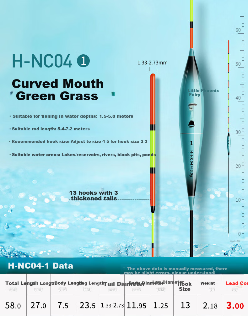 Xiaofengxian Qiaozui Xingcheng Piao H-NC High-Sensitivity Fishing Float, Eye-Catching, Thickened, for Big Fish, Grass Carp, Silver Carp, And Bighead Carp 12