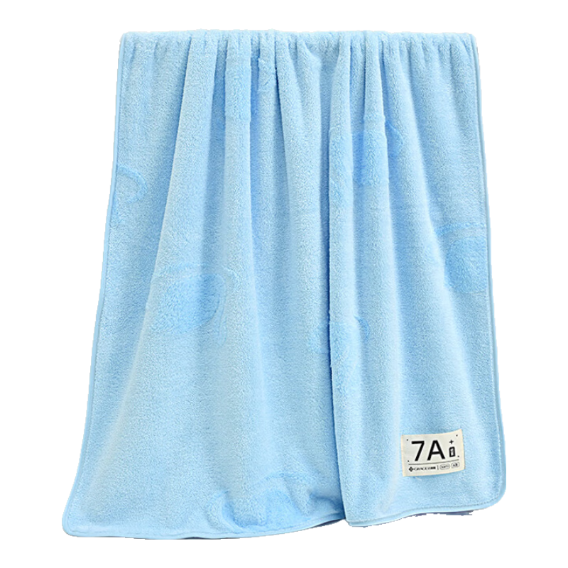 Grace 7A Grade Antibacterial Bath Towel, Thickened Quick-Drying Soft Adult Coral Fleece, Men's And Women's Swan Style Jacquard Large Bath Towel for Sports