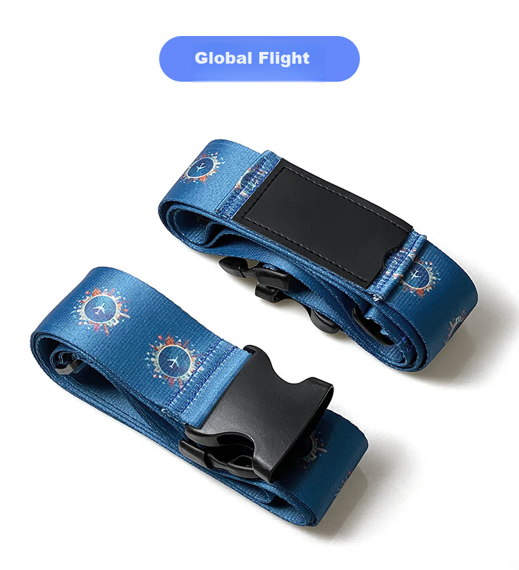 Banzheni Triple Fixed Strap Cross Packing Belt for International Shipping, Luggage Binding Strap, Travel Security Packing Belt with Luggage Tag, Red 16