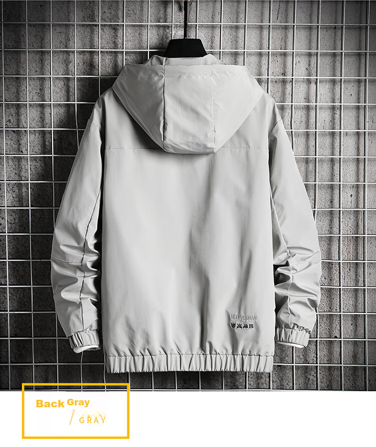 Touhaoqingnian Men's Windbreaker Jacket, Spring And Autumn Trendy Workwear, Plus Size Loose-Fitting Hooded Sports Coat for Men, Green, 5XL 10