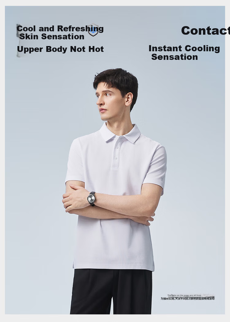 MuzhibaixiaoT [Bingyu POLO Shirt] Cool-Feeling Antibacterial Short-Sleeve Polo Shirt for Men And Women, Summer Business Casual, Bright White, 4XL 3