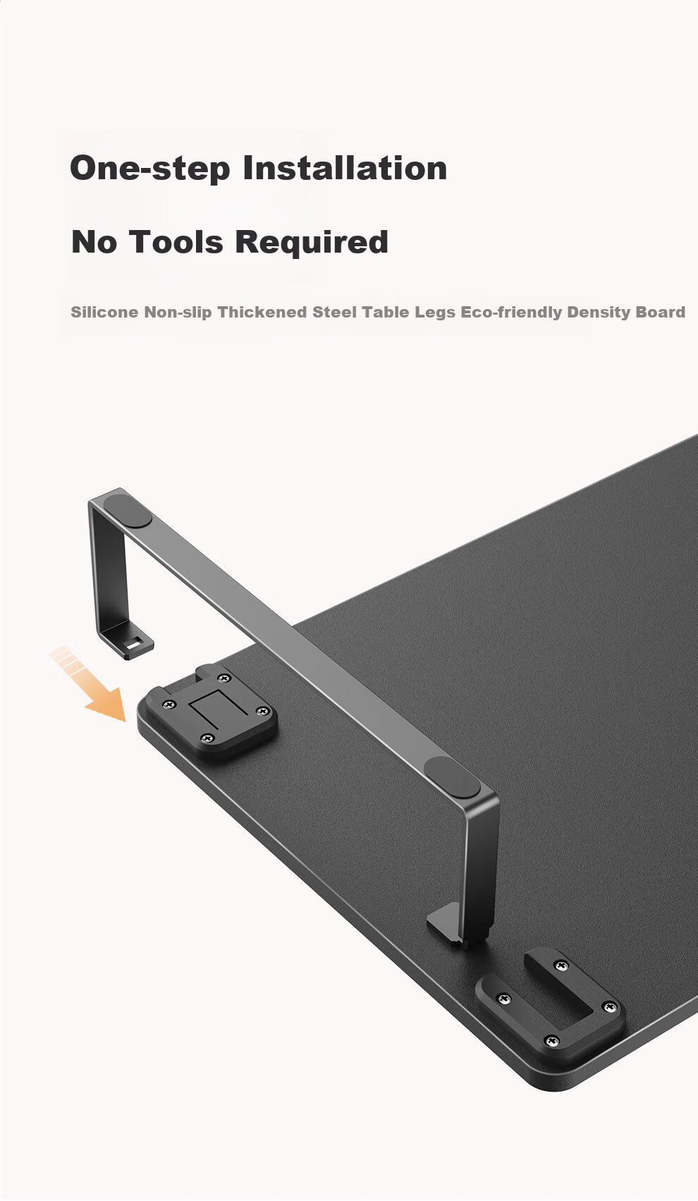Saijing D1 Computer Desk, Office Desk, Height Adjustable Desk, Laptop Riser, Adjustable Standing Desk, Small Mouse Pad Holder 2