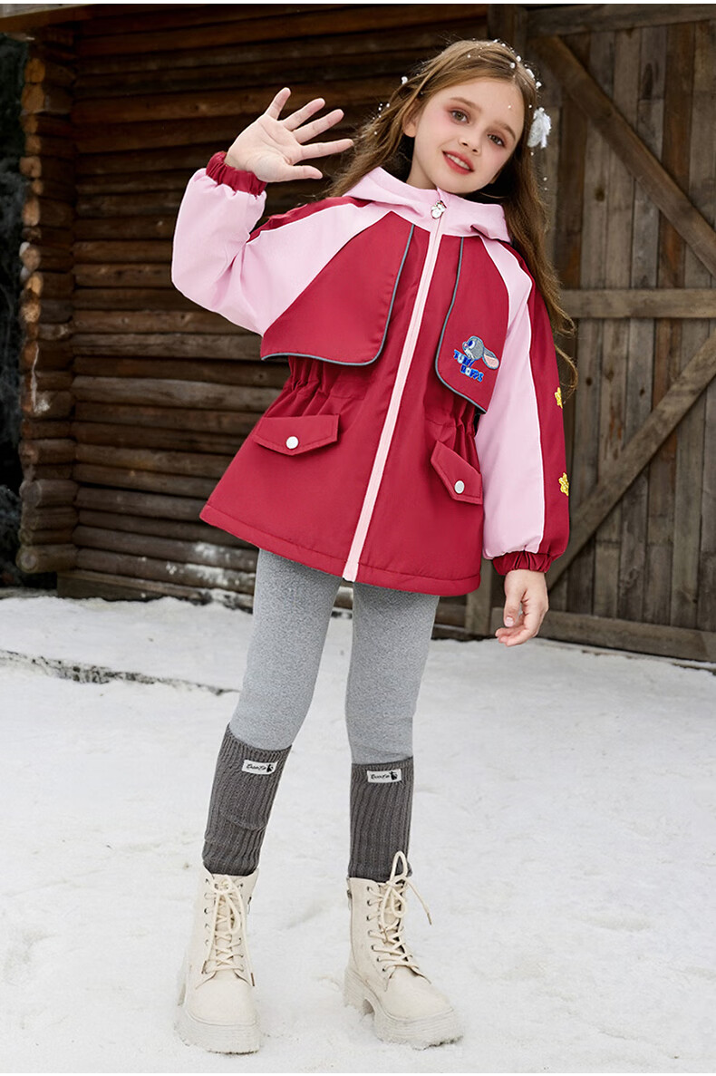 Disney Zootopia Kids Girls Spring 3-in-1 Fleece Jacket Set 2026 New Baby Clothing 10