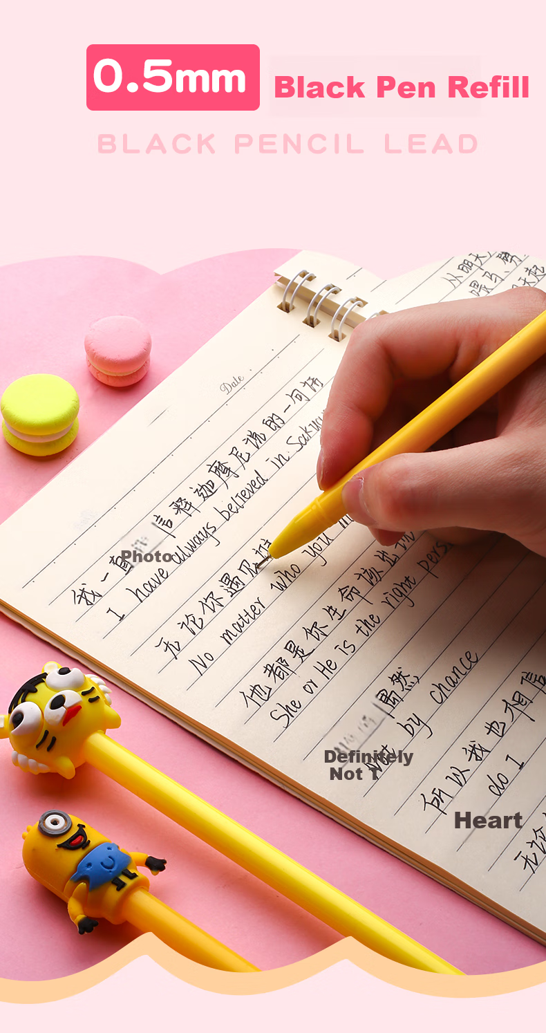 Jinzhi 20 Cartoon Gel Pens, 0.5mm, Student Prizes, Blind Box Pens, Rewards for Middle And High School Students, Stationery Supplies, Graduation Gifts, Birthday Presents, Cute Creative Water-Based Pens 5