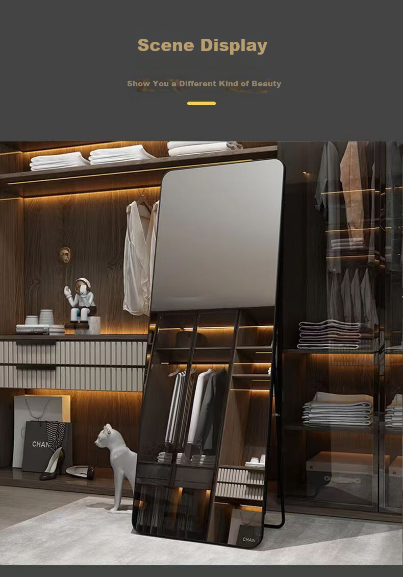 Muhanyue Full-Length Mirror, Floor-Standing Dressing Mirror, Home Wall-Mounted Mirror, Internet-Popular Bedroom And Dormitory Hanging Mirror, Three-Dimensional Fitting Mirror 10