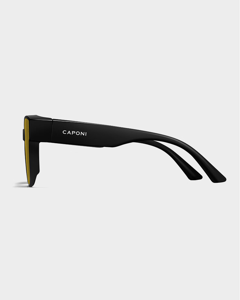 CAPONI Night Vision Driving Sunglasses Clip-On Unisex Photochromic Polarized Sunglasses Clip for Day and Night Use with Prescription Glasses 23