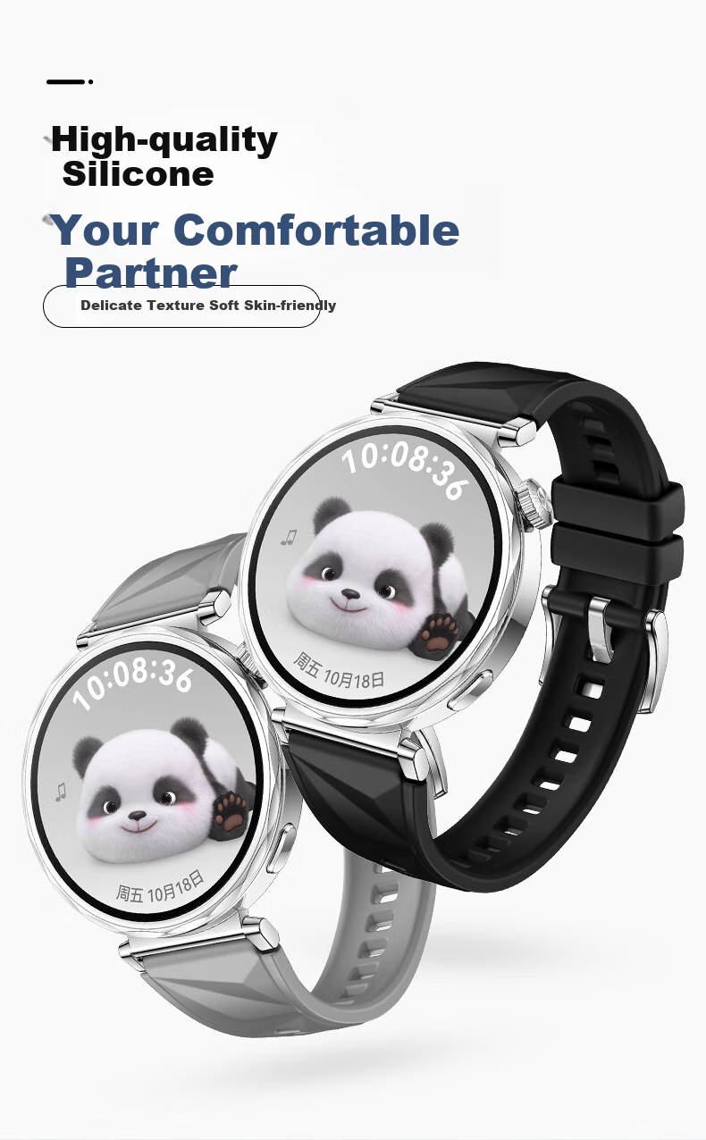 Xiaopijiang Compatible Watch Band for Huawei Watch GT7/GT6/GT5/4/Pro/Watch6/Watch5, Ice Crystal Pattern Band, Silicone Strap for Xiaomi S4 Watch/OPPO X3/X2mini 5