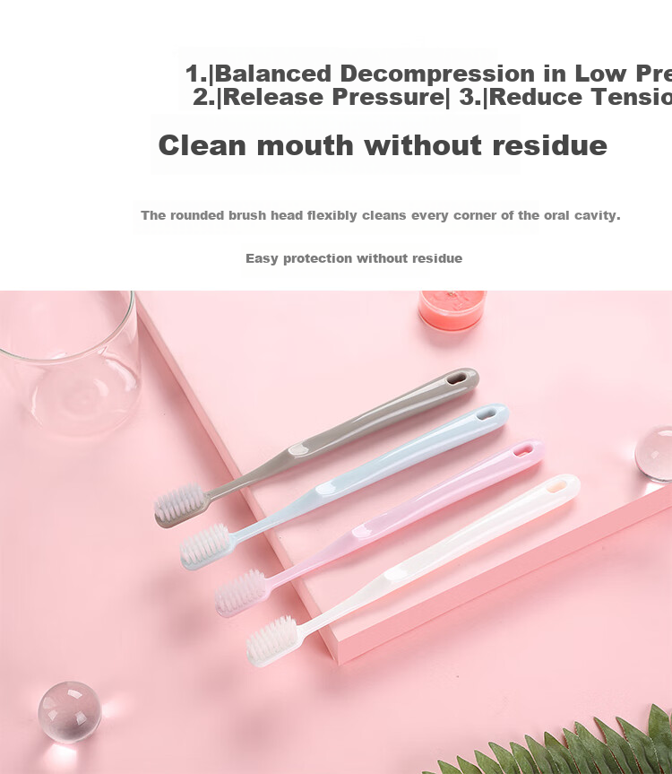 Jian Toothbrush with Soft Bristles And Protective Case, Unisex Portable Family Travel Essential Set, 12-Pack 10