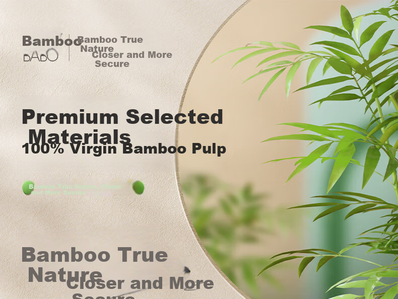Bamboo 3-Ply Facial Tissue 120 Sheets x 96 Packs Large Size S Paper Napkins Toilet Paper Bulk Box Shipment 2