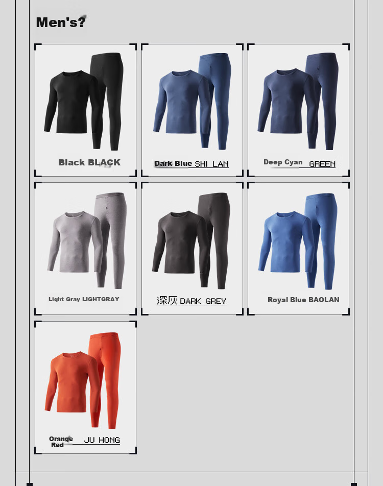 HLA [Xiaohuo-3 Fenhuo] Thermal Underwear for Men, New Style 2026 Double-Sided Fleece 230g Patch Autumn Top And Bottom Set 15