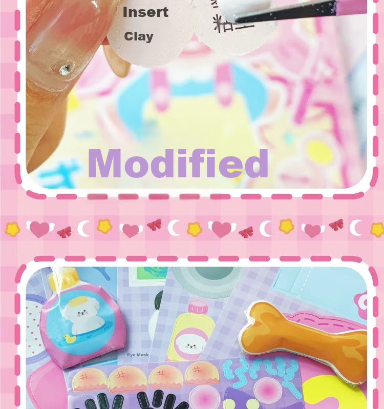 Xixia Children's Cinnamoroll Planner, Deluxe Flower Gift Set, Sanrio Notebook with Tape And Stickers, Birthday Gift for Girls 12
