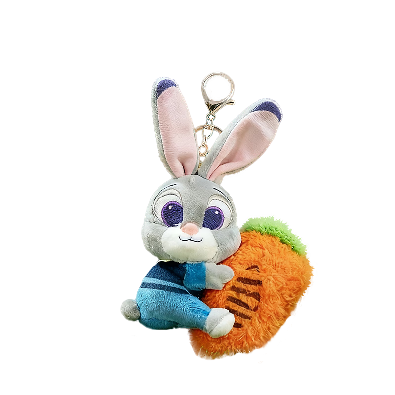 Disney Plush Toy Doll Birthday Gift for Girls, Zootopia 2 Judy Hopps Keychain Pendant