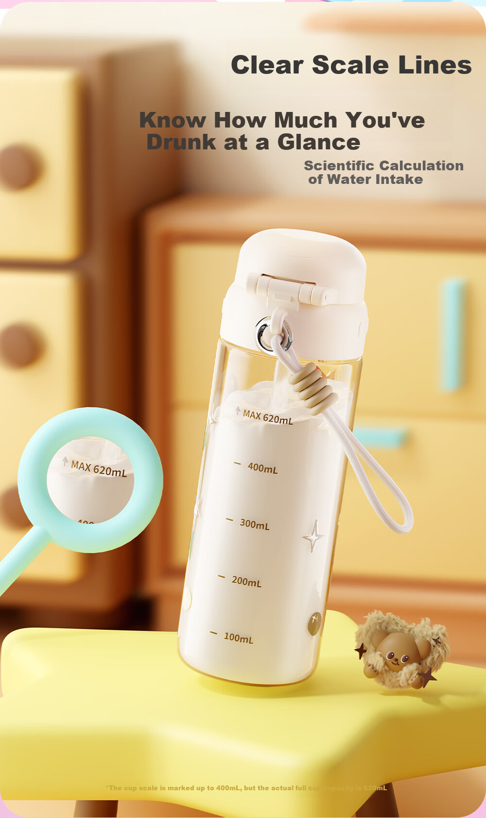 Fuguang Children's Water Bottle, PPSU Material, Elementary School Summer Dual-Use Straw Cup, Kindergarten And Pregnant Women Plastic Cup, 620ml 9