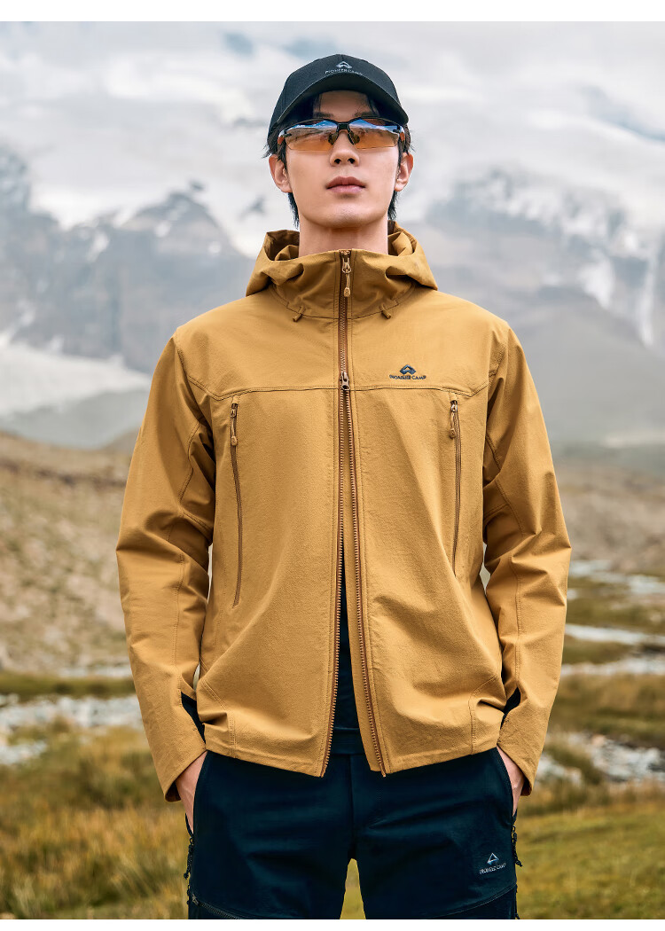 Pioneer Camp Sea Lion 2.0 Men's Softshell Jacket Autumn Outdoor Windproof Warm Waterproof Cordura Hiking Mountaineering Coat 4