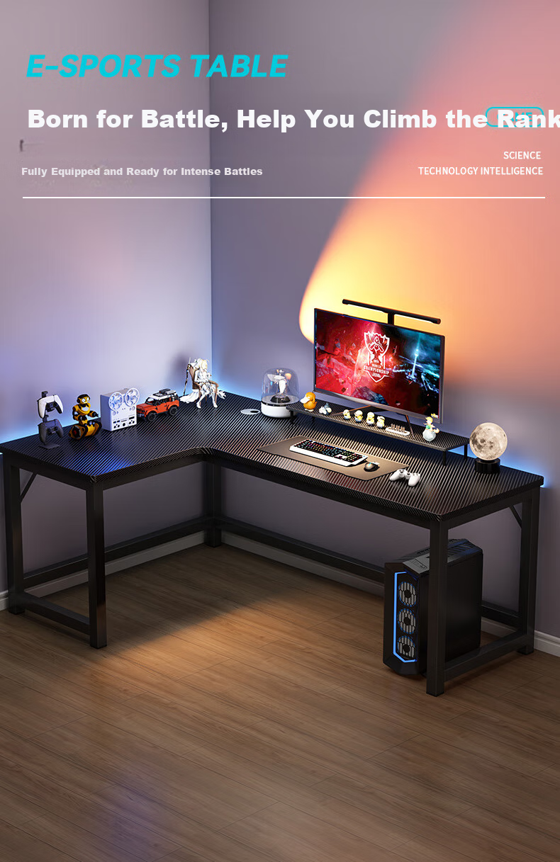 Xinyouliangjia Computer Desk, Office Desk, Corner Combination, Home Study Table, L-Shaped Desk A029, 120*80cm 1