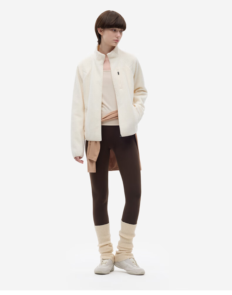 Bananain Liu Haocun Style Reversible Fleece Short Jacket for Women Autumn Winter Warm Windproof Inner Layer 2