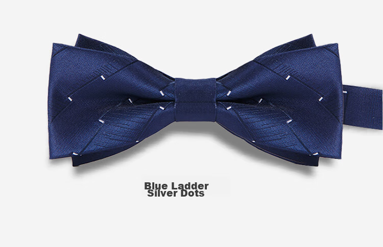 GLO-STORY Men's Bow Tie, Wedding Groom Groomsman Banquet Party Formal Wear Business Gentleman Double-Layer Bow Tie MLD824069 10
