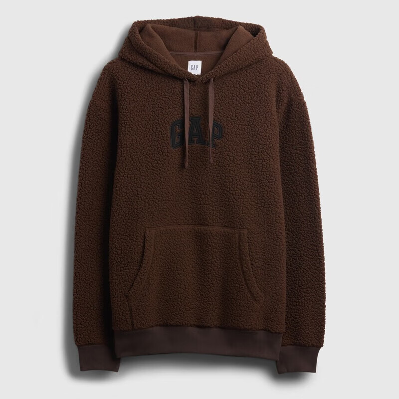 GAP Unisex 2025 Autumn New Logo Teddy Fleece Loose Hoodie American Version