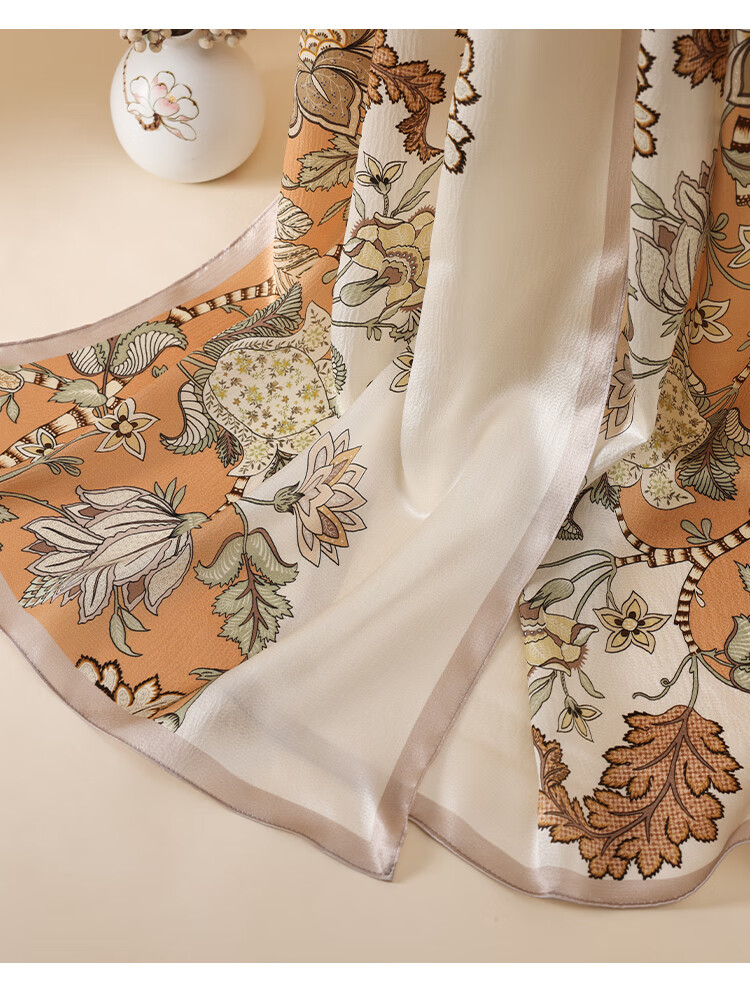 Hodo 100% Mulberry Silk Scarf Shawl for Women, Gift Box Set, Romantic 520 Gift for Loved Ones 12