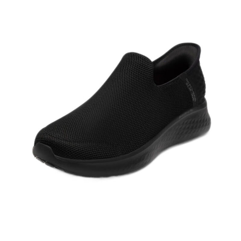 Skechers Women's Slip-On Comfortable Soft Sole Sports Casual Lightweight Walking Shoes BLK Black Size 35