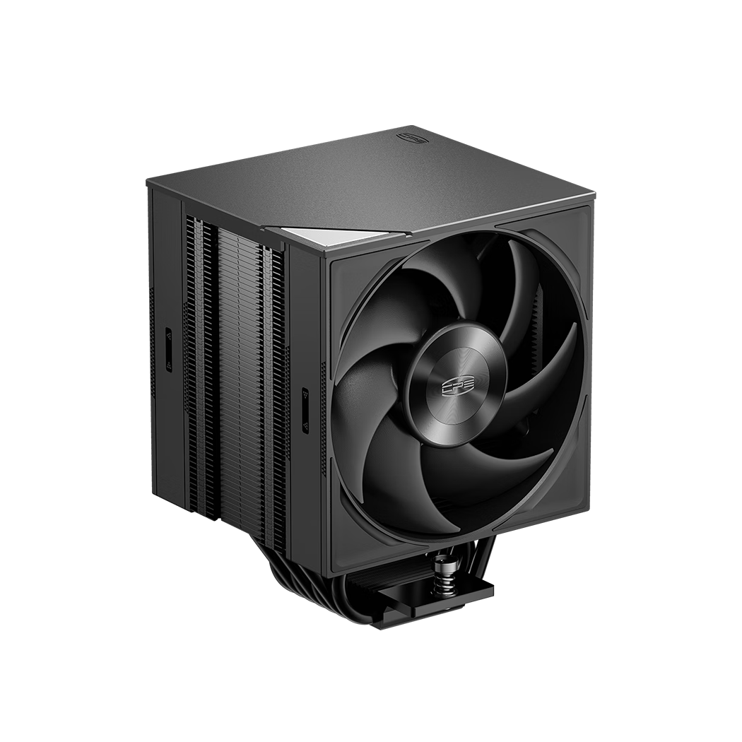 PCCOOLER RZ700D Metal Black CPU Air Cooler (7 Heat Pipes / No RGB / Single Tower Dual Fans / Full Aluminum Magnetic Top Cover / Dual Ball Bearings / 1851 AM5)