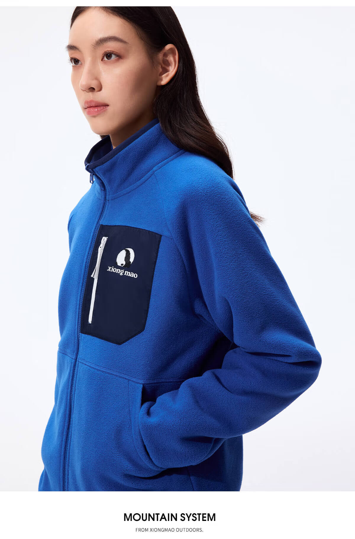 Panda Camel Series Outdoor Fleece Jacket Men and Women Autumn Winter Mountaineering Polar Fleece Coat Inner Liner 1220, M 21