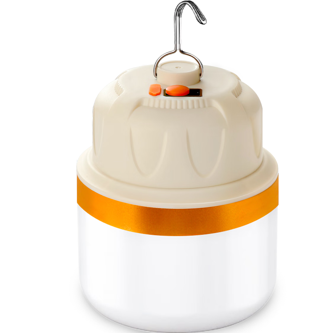 MAX LOAD Outdoor Camping LED Rechargeable Bulb Warm Yellow Light Dual Light Source Night Market Stall Long Battery Life Emergency Camping Bulb
