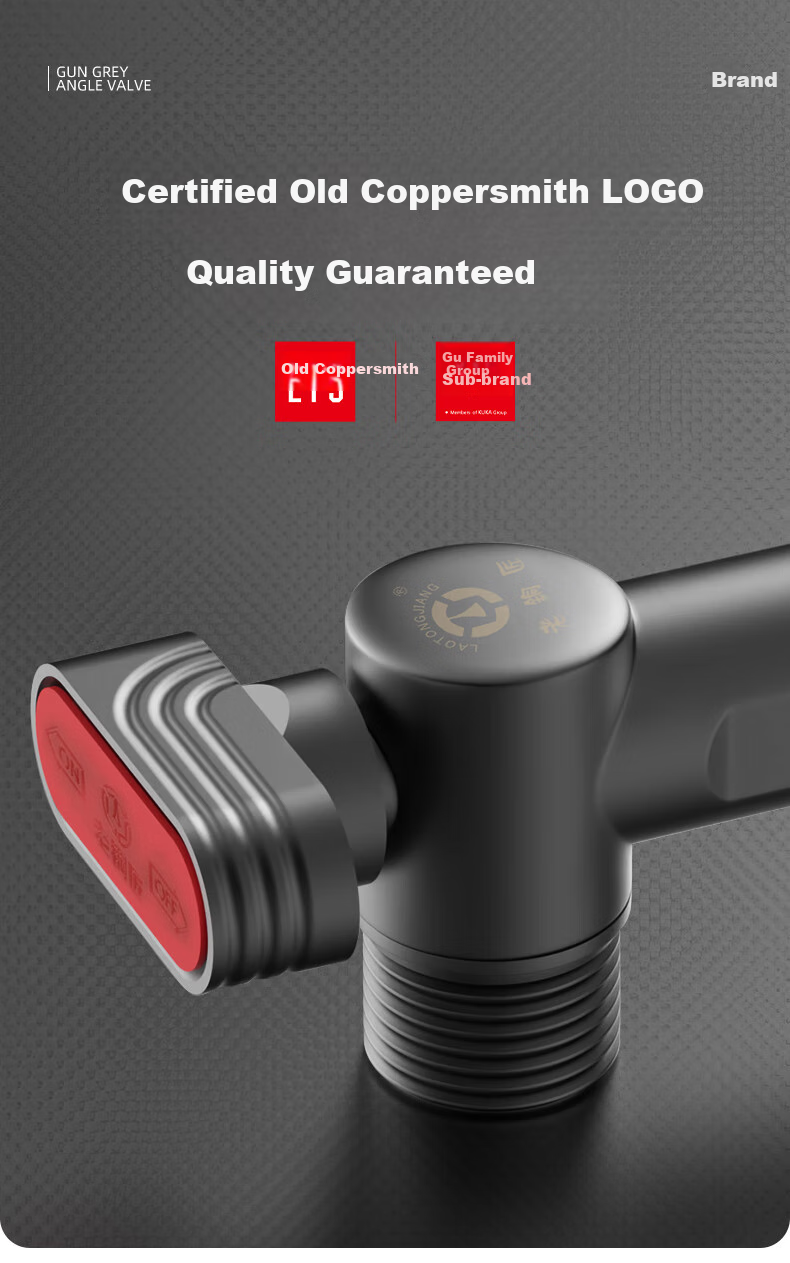 LTJ Ball Valve Angle Valve Gas Water Heater, Fully Open Brass High Flow Wall-Mounted Boiler Angle Valve 11