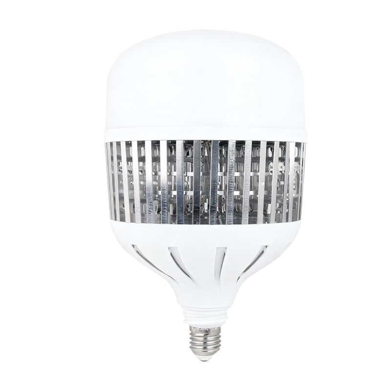 Jianguan LED Bulb Factory Warehouse High Power Energy-Saving Bulb High Brightness Fin Heat Dissipation Bulb 50W E27 Screw Base White Light 6500K