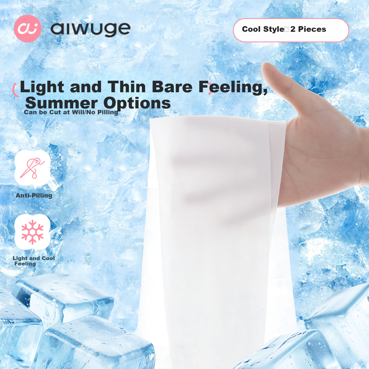 Aiwuge Children's Socks, Summer Ultra-Thin Dance Tights, Girls' Leggings, Anti-Pilling White Stockings, Size S