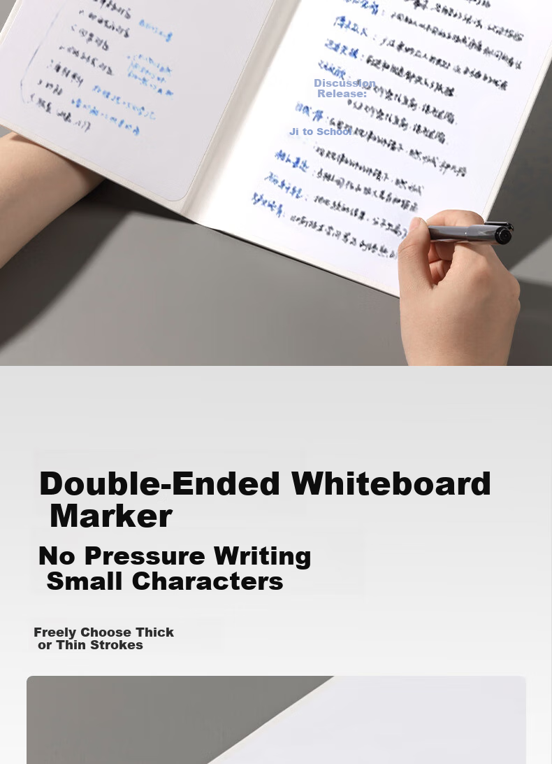 Deli Foldable Whiteboard Notebook, Portable Handheld Journal, Writing Pad for Home And Desktop Use, Memo Pad, Office Planner Board, White, 242*172mm, MQ136 3