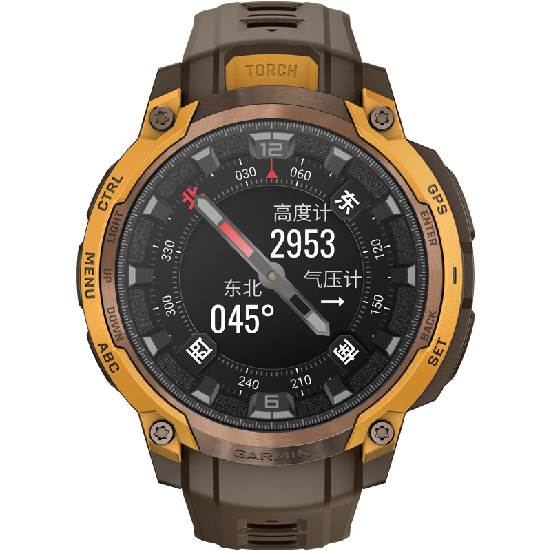 GARMIN Instinct Crossover AMOLED Screen Accurate Time Heart Rate Blood Oxygen Monitoring Hiking Running Outdoor Sports Watch