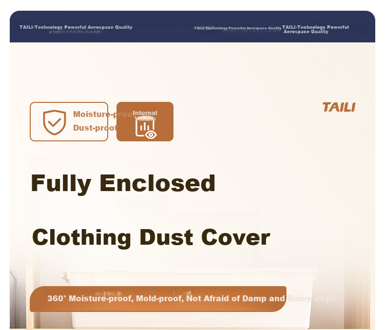 Taili Clothing Dust Cover Thickened Dust Bag for Suits, Coats, Down Jackets Washable Storage Bag Set of 5 60*100cm 1