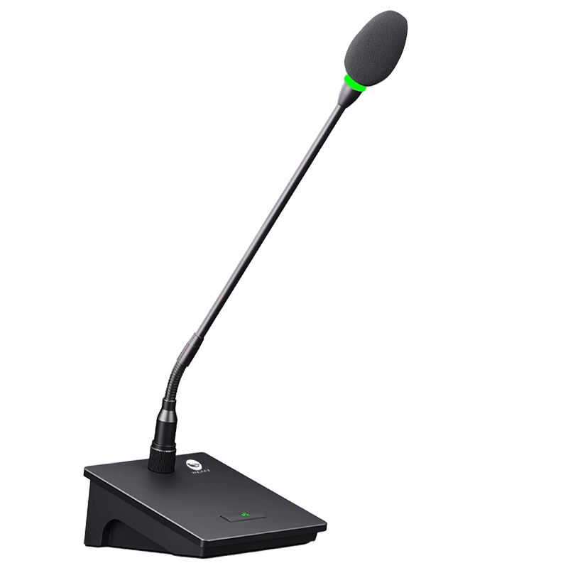 Lingque PS312 Wired Conference Microphone Desktop Gooseneck Pickup Anti-Interference Phantom Power 48V Rechargeable Long Rod Condenser Mic