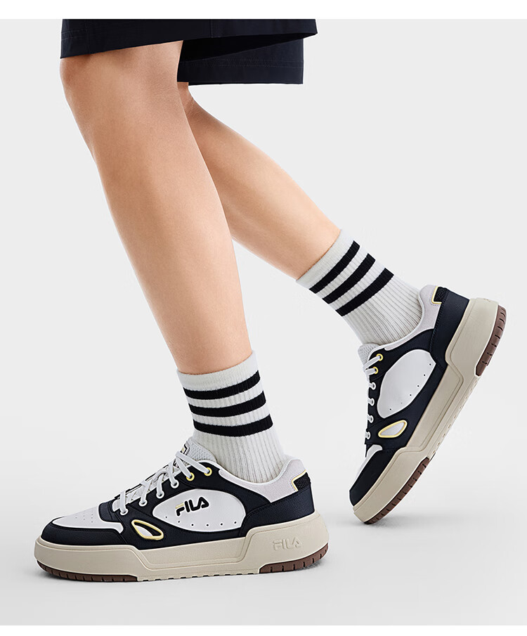 FILA Official Men's CAMPUS 1S Couple Sneakers Square Sole 1S White Casual Shoes 35