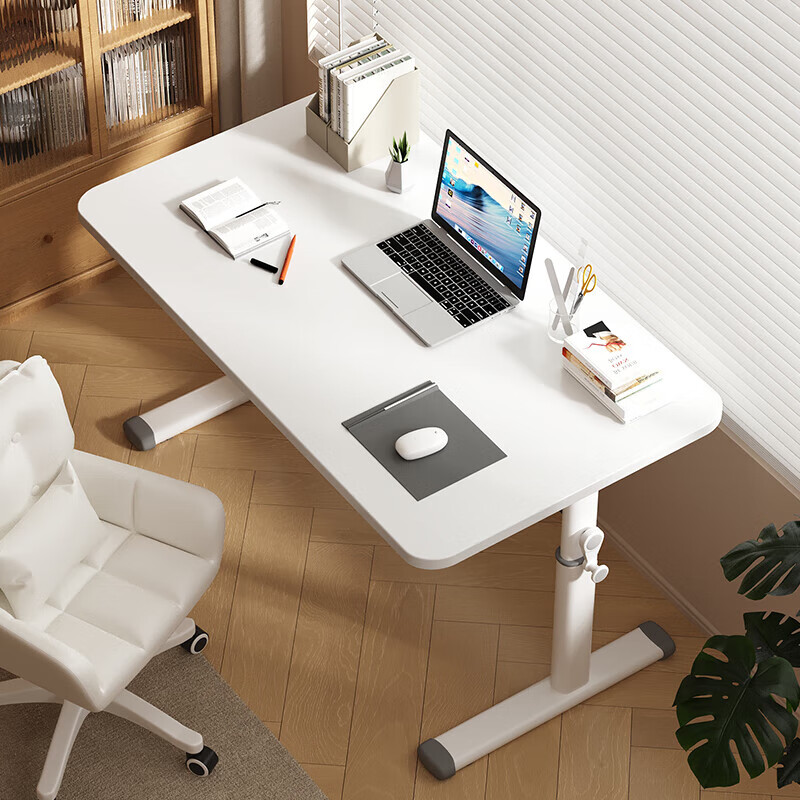 Qianxihuafu Adjustable Height Children's Study Desk, Home Simple Homework Desk, Computer Desk for Primary And Secondary School Students, Writing Desk, 80cm