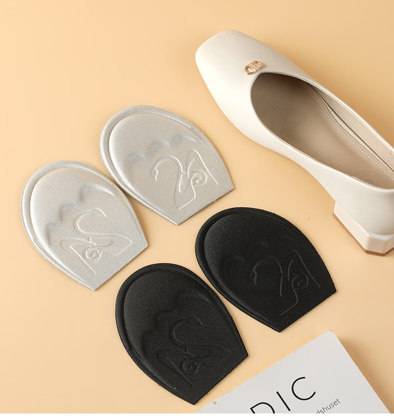 FOOTOPPO Forefoot Cushion Half Insole for Women High Heels Leather Shoes Half Size Thickened Shoe Pad Foot Protector 10